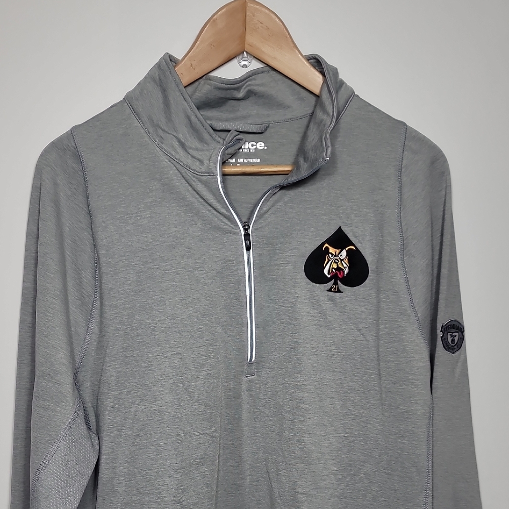 Sunice Heather Gray Sweatshirt with Logo